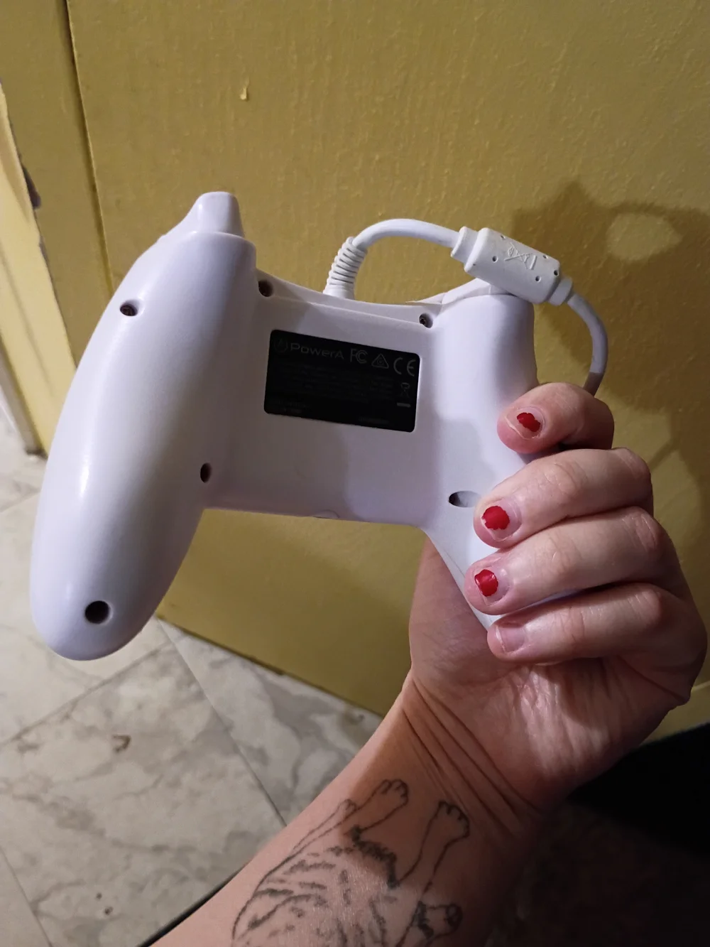 White Power A  Wired Game Controller